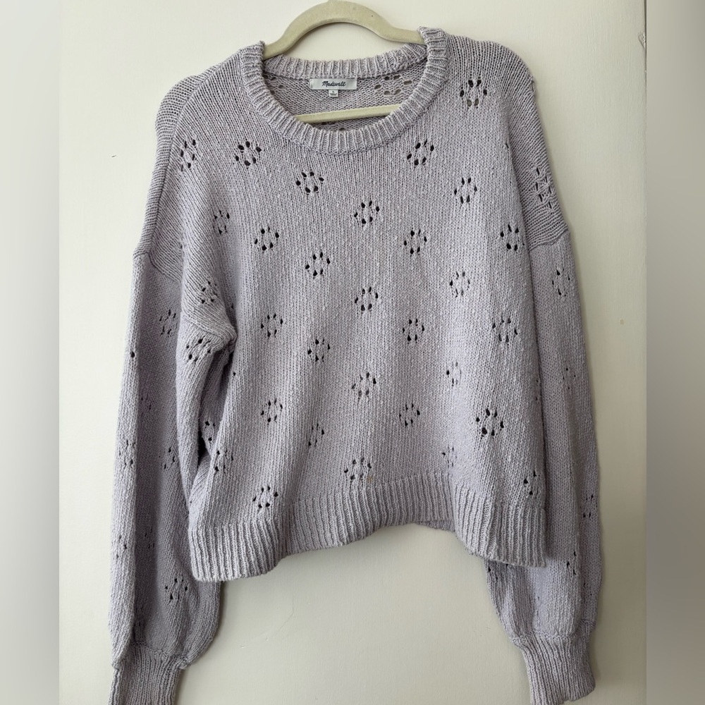 Madewell Light Purple Knit Sweater